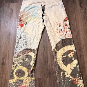 Lucky Brand Multicolor Artistic Print Joggers